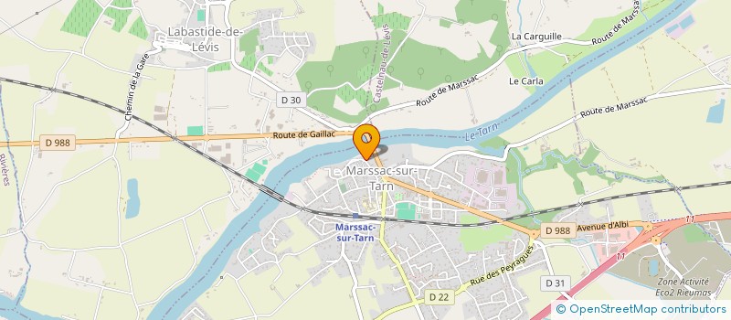 localisation de l'entreprise HOLDING ATCP  MARSSAC-SUR-TARN