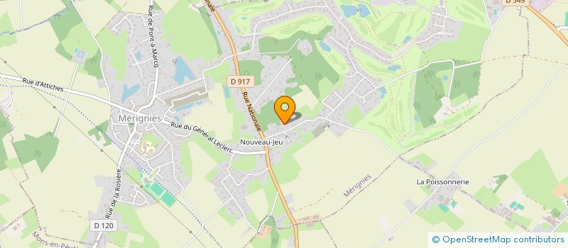 localisation de l'entreprise HOLDING ATOL  MERIGNIES