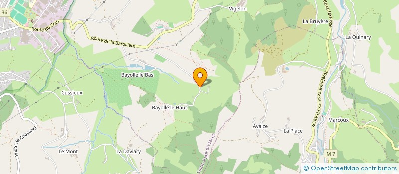 localisation de l'entreprise HOLDING AUBERT  SAINT-PAUL-EN-JAREZ