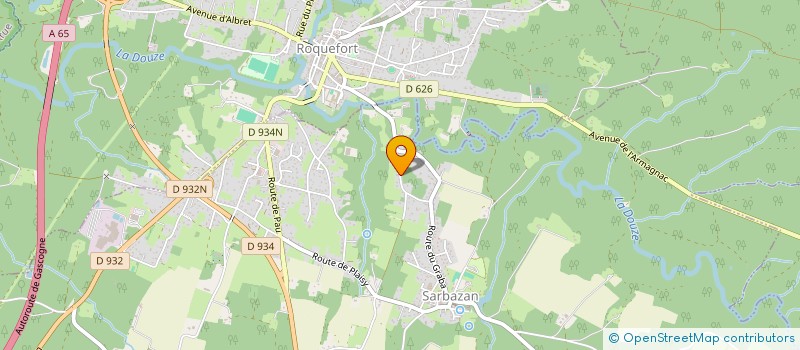 localisation de l'entreprise HOLDING AUBET  SARBAZAN