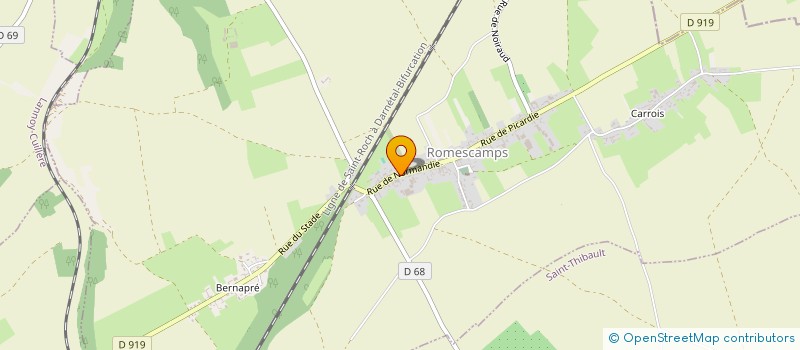 localisation de l'entreprise HOLDING AUBIN BRANDON  ROMESCAMPS