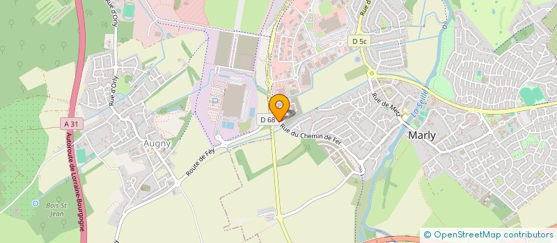 localisation de l'entreprise HOLDING AURELIEN MICHEL  MARLY