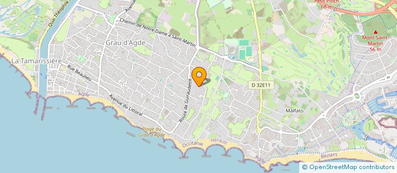 localisation de l'entreprise HOLDING AURELIO  AGDE