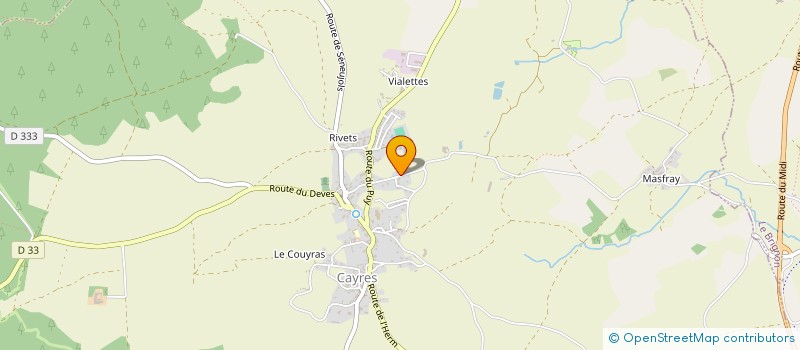 localisation de l'entreprise HOLDING AURELLE  CAYRES