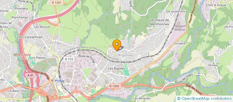 localisation de l'entreprise HOLDING AVB2L  ARGONAY