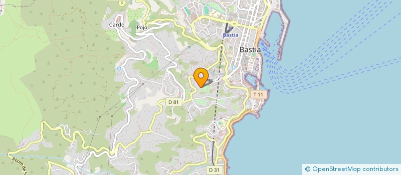 localisation de l'entreprise HOLDING AYA  BASTIA