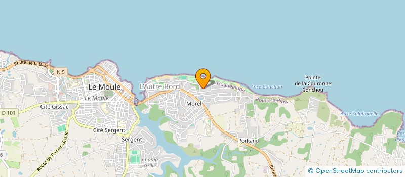 localisation de l'entreprise HOLDING AZAR COMPANY à LE MOULE