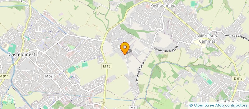 localisation de l'entreprise HOLDING B.G  CASTELGINEST