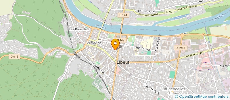 localisation de l'entreprise HOLDING B INVESTISSEMENT  ELBEUF