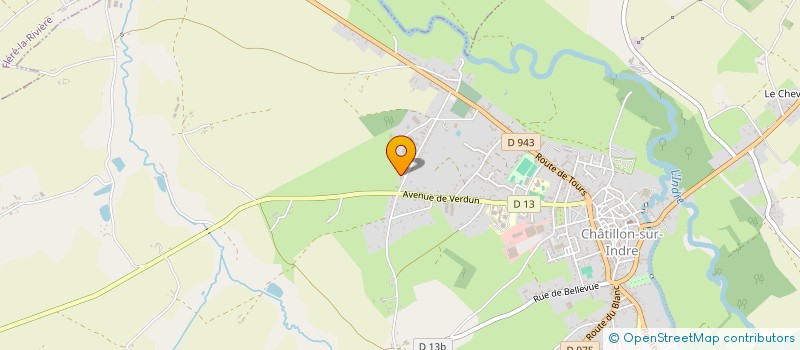 localisation de l'entreprise HOLDING B.P.M. à CHATILLON-SUR-INDRE