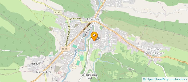 localisation de l'entreprise HOLDING B.S.M.G à LAVELANET