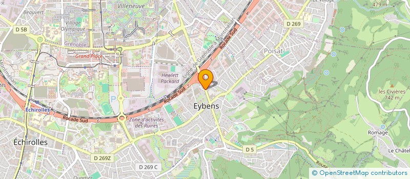 localisation de l'entreprise HOLDING B38  EYBENS