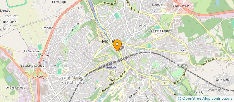 localisation de l'entreprise HOLDING BACH PICART  MORLAIX