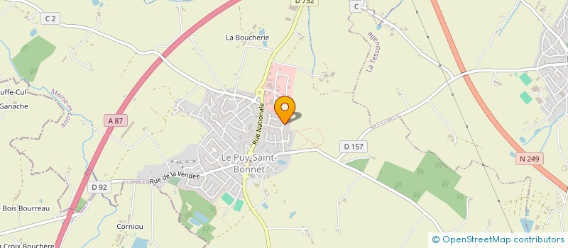 localisation de l'entreprise HOLDING BADAUD à CHOLET