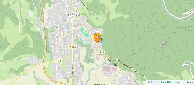 localisation de l'entreprise HOLDING BADEL  LAGNIEU