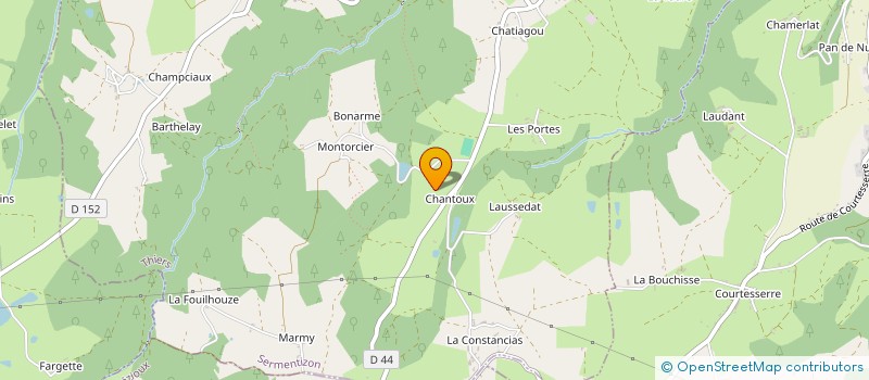 localisation de l'entreprise HOLDING BADRE  VOLLORE-VILLE