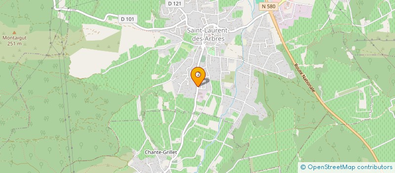 localisation de l'entreprise HOLDING BAPTISTE OLIVIER  SAINT-LAURENT-DES-ARBRES