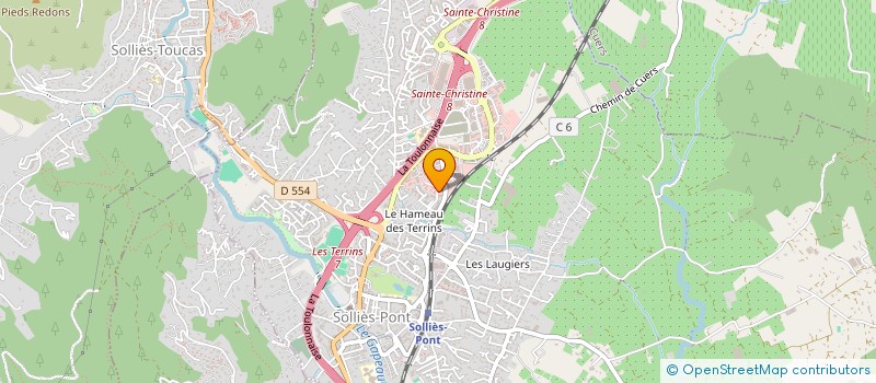 localisation de l'entreprise HOLDING BAPTISTIN  SOLLIES-PONT