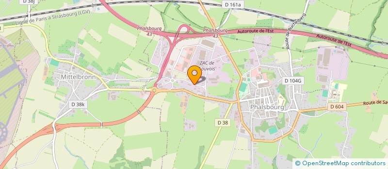 localisation de l'entreprise HOLDING BARIZY à PHALSBOURG