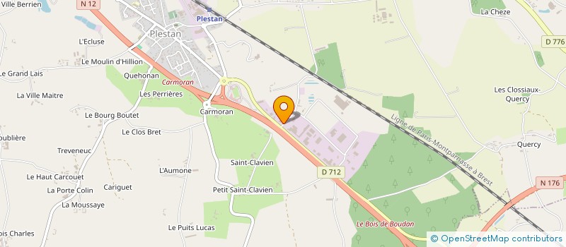 localisation de l'entreprise HOLDING BARON  PLESTAN