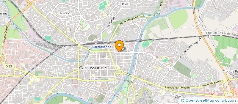 localisation de l'entreprise HOLDING BARRABES  CARCASSONNE
