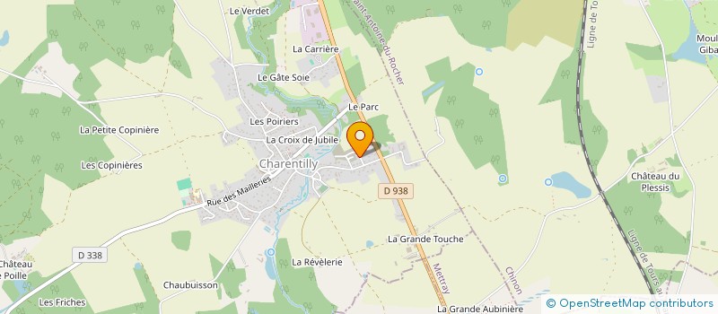 localisation de l'entreprise HOLDING BASCHUR CONSTRUCTION  CHARENTILLY