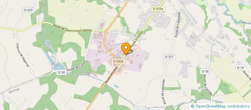 localisation de l'entreprise HOLDING BASTIAT BOSC- HBB  HAGETMAU