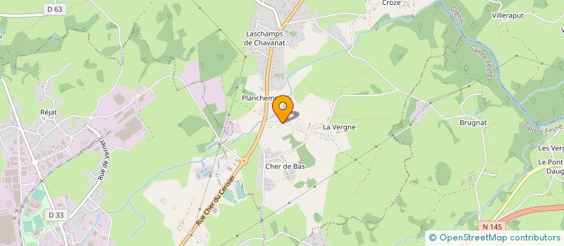 localisation de l'entreprise HOLDING BATIYAN à JOUILLAT