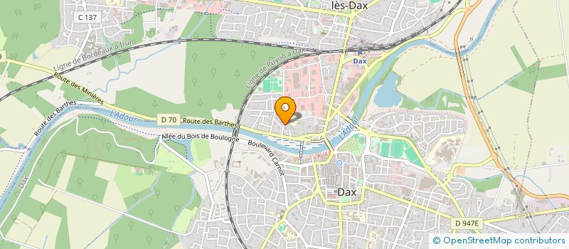 localisation de l'entreprise HOLDING BAUMEL  DAX