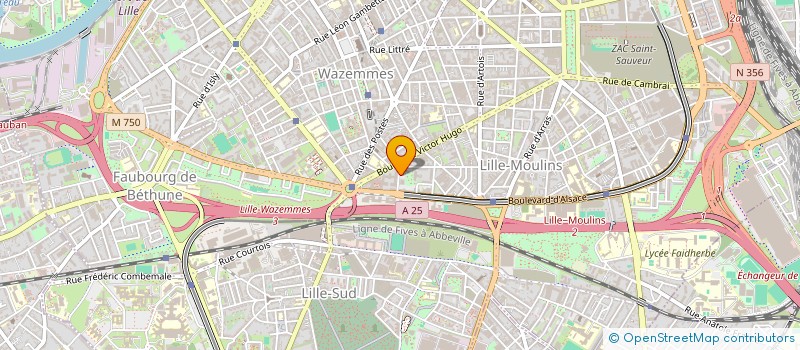 localisation de l'entreprise HOLDING BAYARD à LILLE
