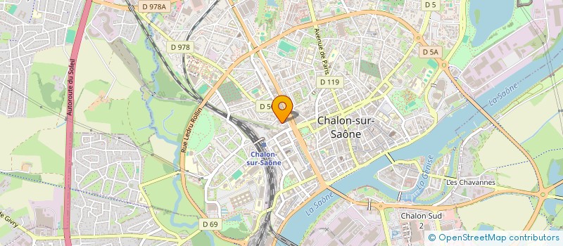 localisation de l'entreprise HOLDING BBO à CHALON-SUR-SAONE
