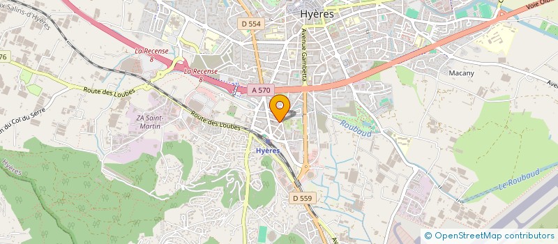 localisation de l'entreprise HOLDING BC à HYERES