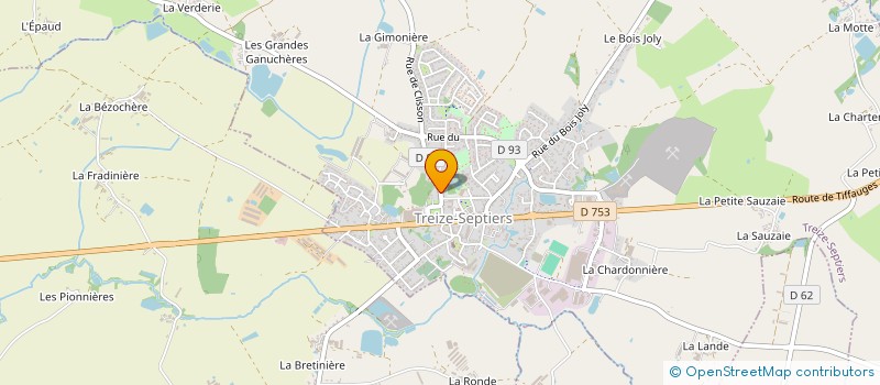 localisation de l'entreprise HOLDING BEAUJARD  TREIZE-SEPTIERS