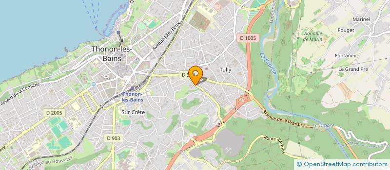 localisation de l'entreprise HOLDING BECHET à THONON-LES-BAINS