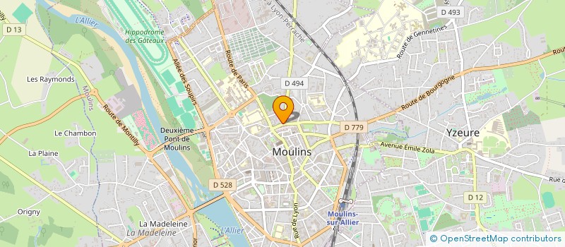 localisation de l'entreprise HOLDING BEDRA  MOULINS