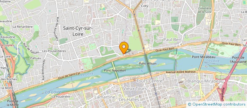 localisation de l'entreprise HOLDING BELAIR  SAINT-CYR-SUR-LOIRE