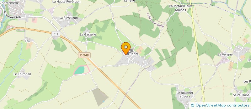 localisation de l'entreprise HOLDING BELEAU  CELLES-SUR-BELLE