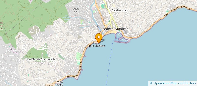localisation de l'entreprise HOLDING BELLE AURORE à SAINTE-MAXIME