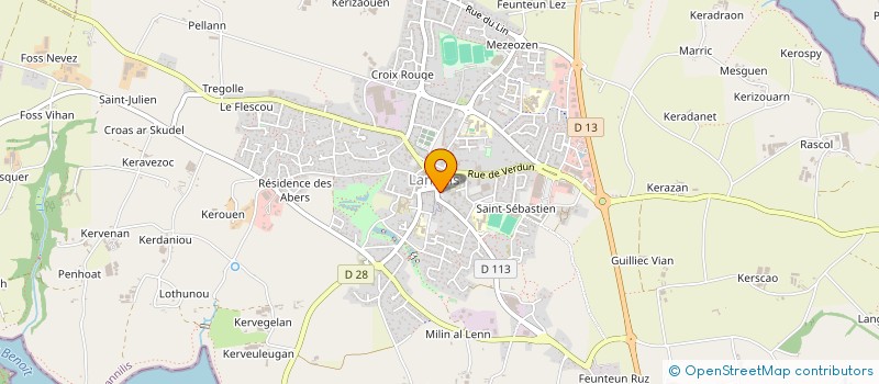 localisation de l'entreprise HOLDING BELLEC  LANNILIS