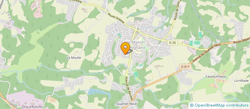 localisation de l'entreprise HOLDING BELLECAVE NICOLAS  SAINT-MARTIN-DE-SEIGNANX