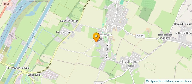 localisation de l'entreprise HOLDING BELLEVIE  AMFREVILLE