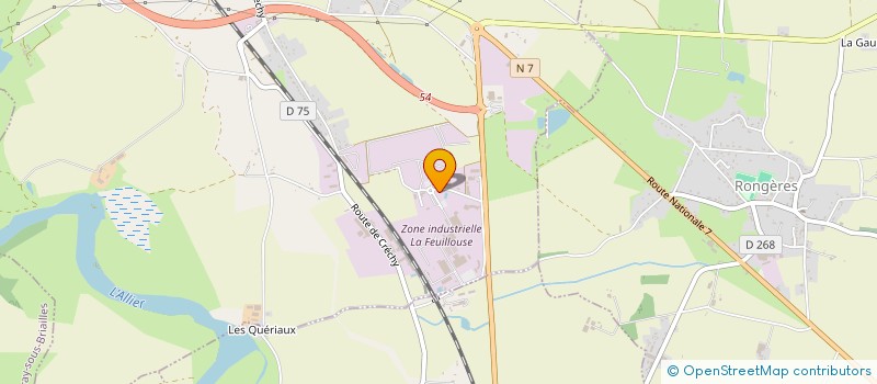 localisation de l'entreprise HOLDING BENJAMIN VERON  VARENNES SUR ALLIER