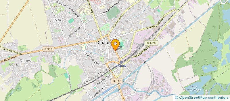 localisation de l'entreprise HOLDING BERDAL à CHAUNY
