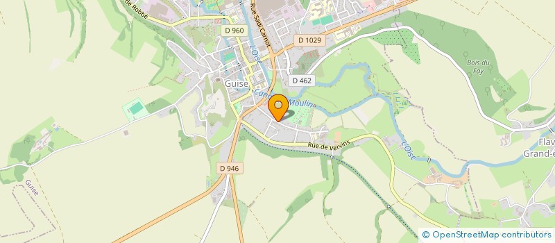 localisation de l'entreprise HOLDING BERGNIER  GUISE