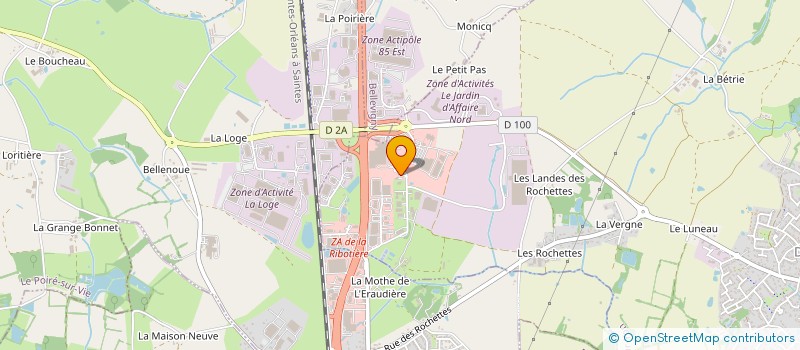 localisation de l'entreprise HOLDING BERTHOME  DOMPIERRE-SUR-YON