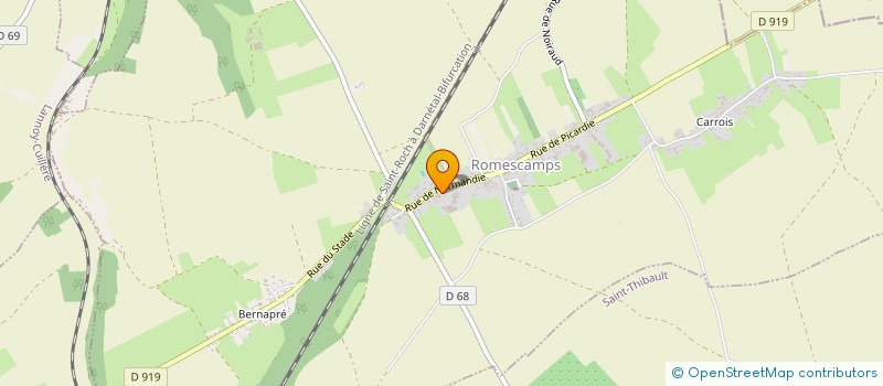 localisation de l'entreprise HOLDING BERTIN STEPHANE  ROMESCAMPS