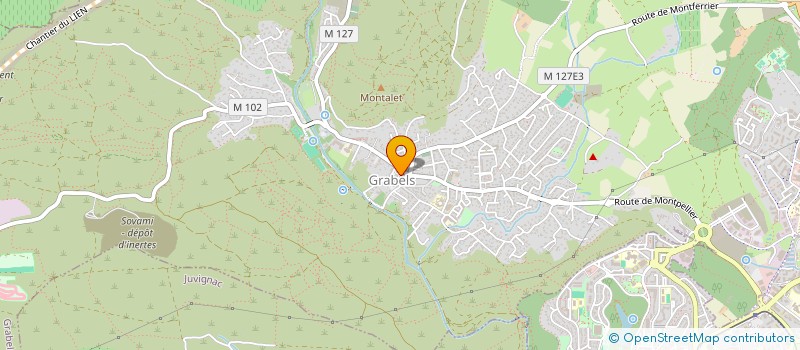 localisation de l'entreprise HOLDING BESSIERE ERIC  GRABELS