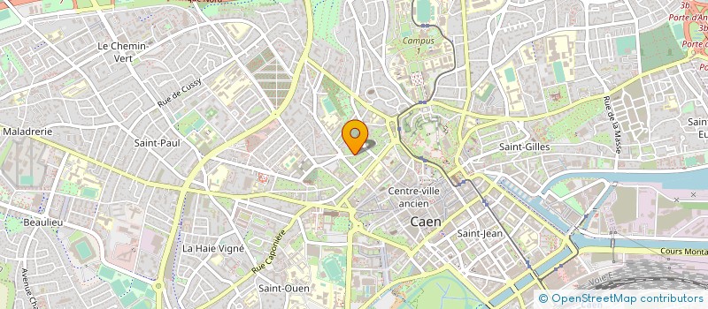 localisation de l'entreprise HOLDING BG à CAEN