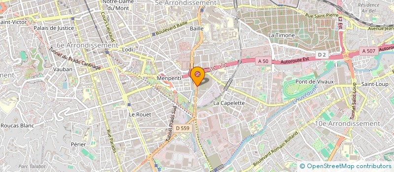 localisation de l'entreprise HOLDING BG PERFECT  MARSEILLE