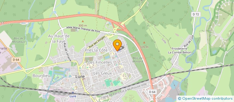 localisation de l'entreprise HOLDING BH  LURE